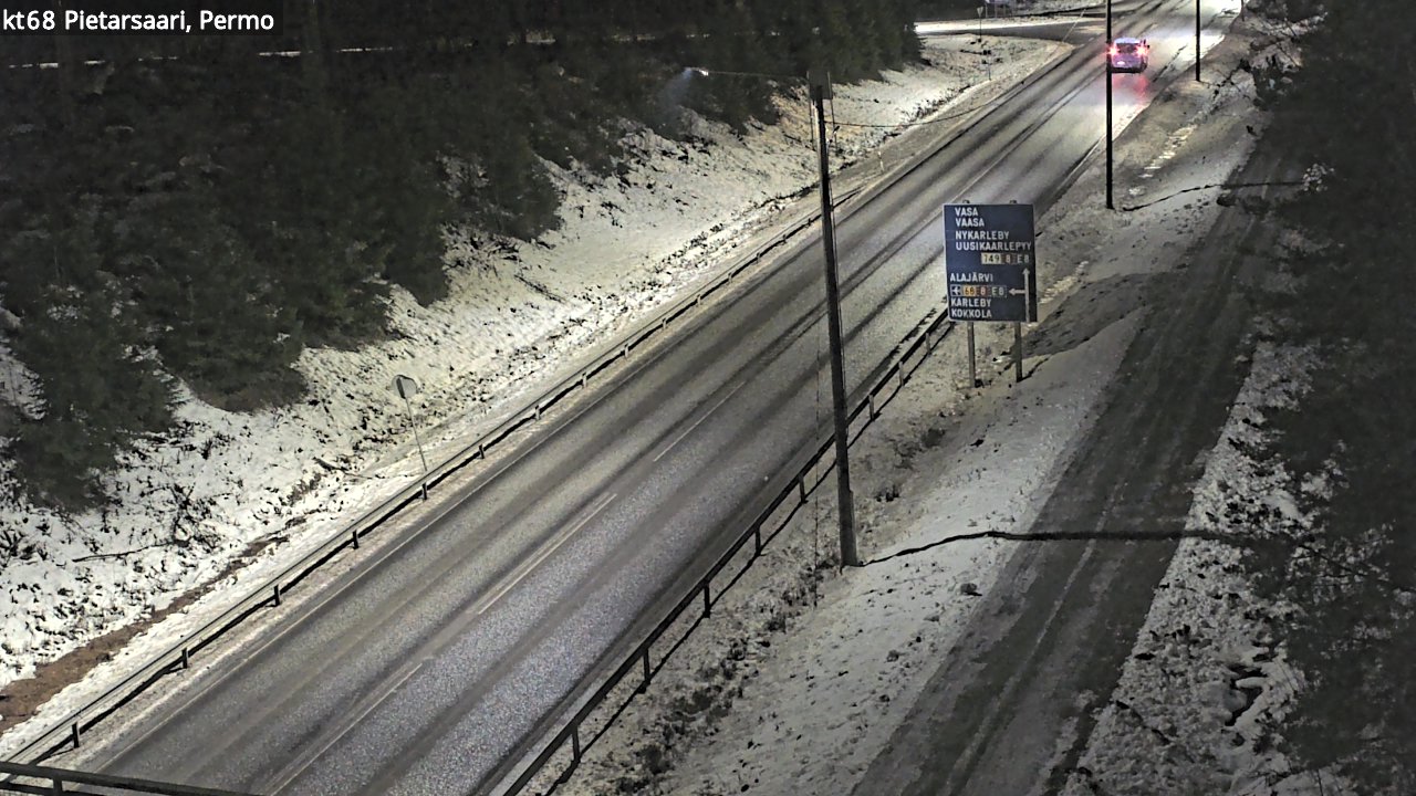 Weather Camera Image Road 68 Pietarsaari, Permo, Pietarsaari, Pohjanmaa