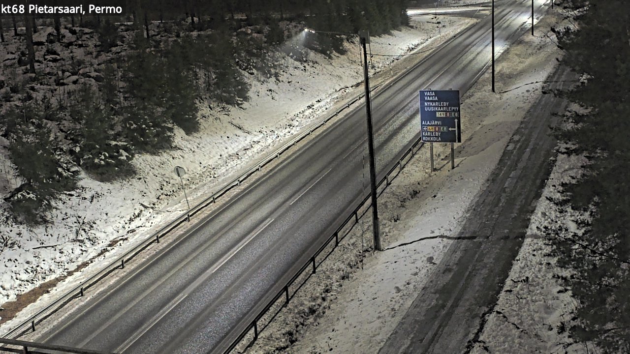 Weather Camera Image Road 68 Pietarsaari, Permo, Pietarsaari, Pohjanmaa