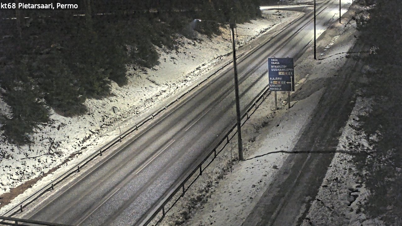 Weather Camera Image Road 68 Pietarsaari, Permo, Pietarsaari, Pohjanmaa