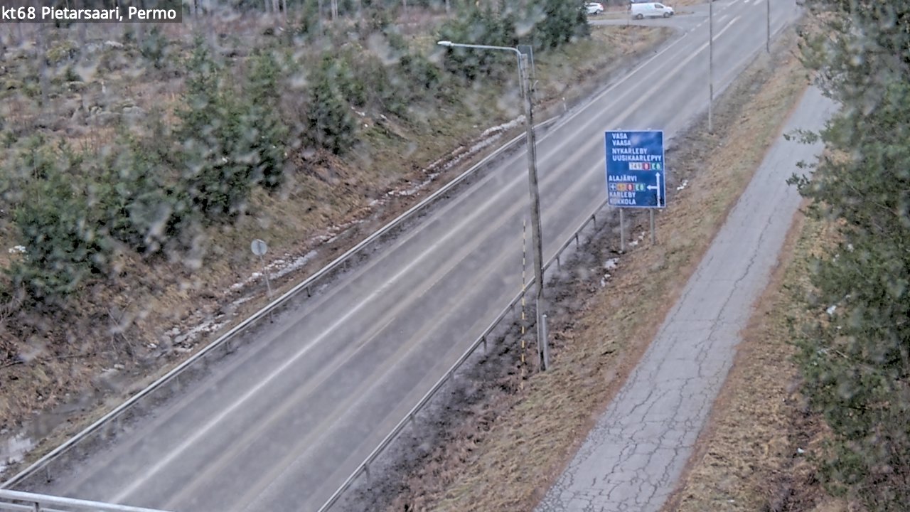 Weather Camera Image Väg 68 Jakobstad, Permo, Pietarsaari, Pohjanmaa