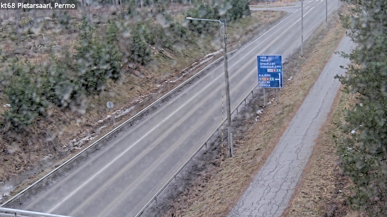 Weather Camera Image Road 68 Pietarsaari, Permo, Pietarsaari, Pohjanmaa