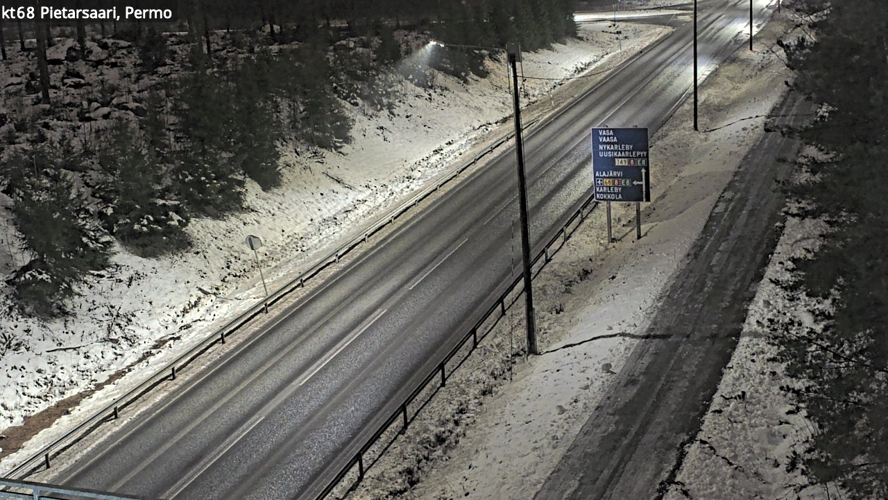 Weather Camera Image Road 68 Pietarsaari, Permo, Pietarsaari, Pohjanmaa