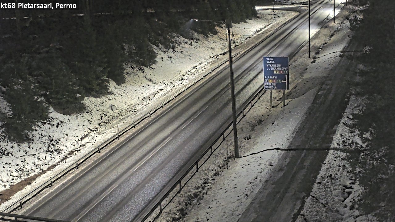 Weather Camera Image Road 68 Pietarsaari, Permo, Pietarsaari, Pohjanmaa