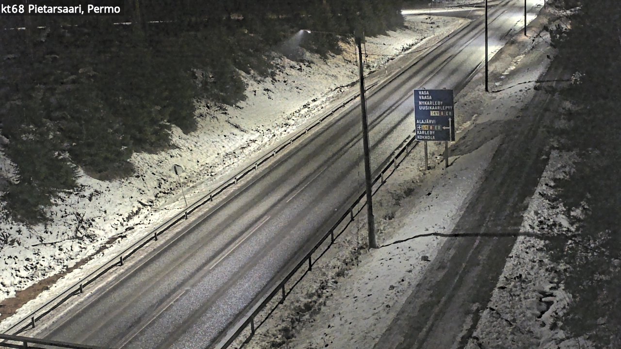 Weather Camera Image Road 68 Pietarsaari, Permo, Pietarsaari, Pohjanmaa