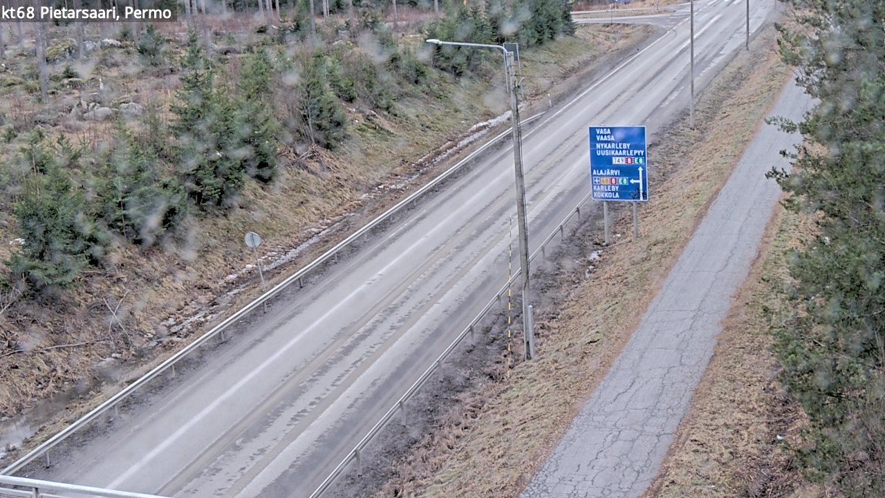 Weather Camera Image Road 68 Pietarsaari, Permo, Pietarsaari, Pohjanmaa