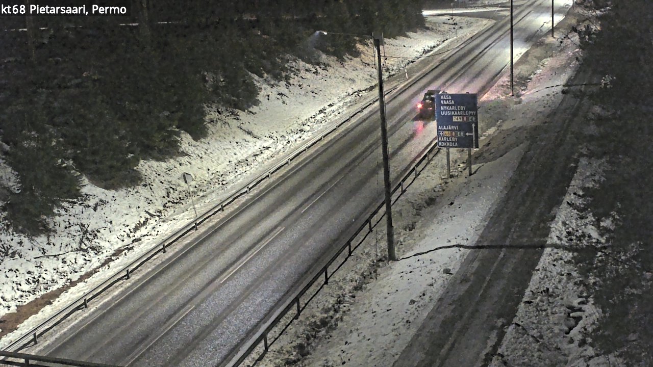 Weather Camera Image Road 68 Pietarsaari, Permo, Pietarsaari, Pohjanmaa