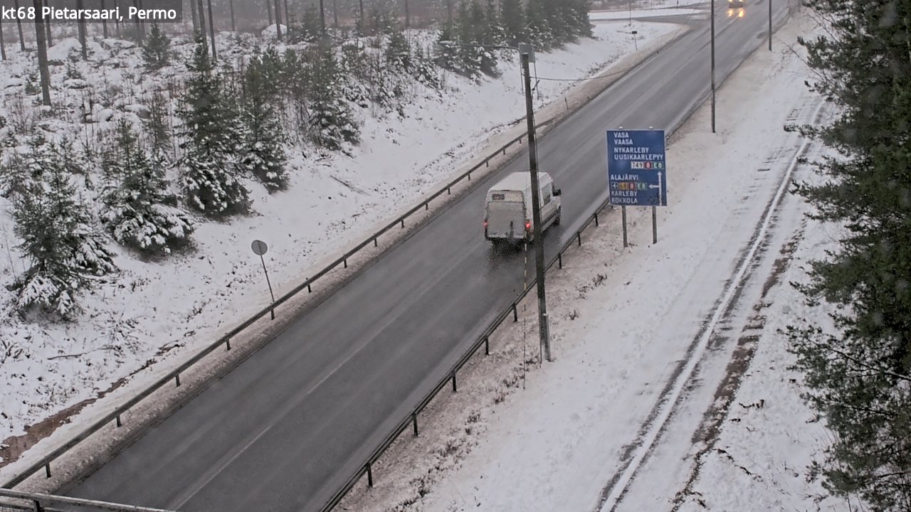 Weather Camera Image Road 68 Pietarsaari, Permo, Pietarsaari, Pohjanmaa
