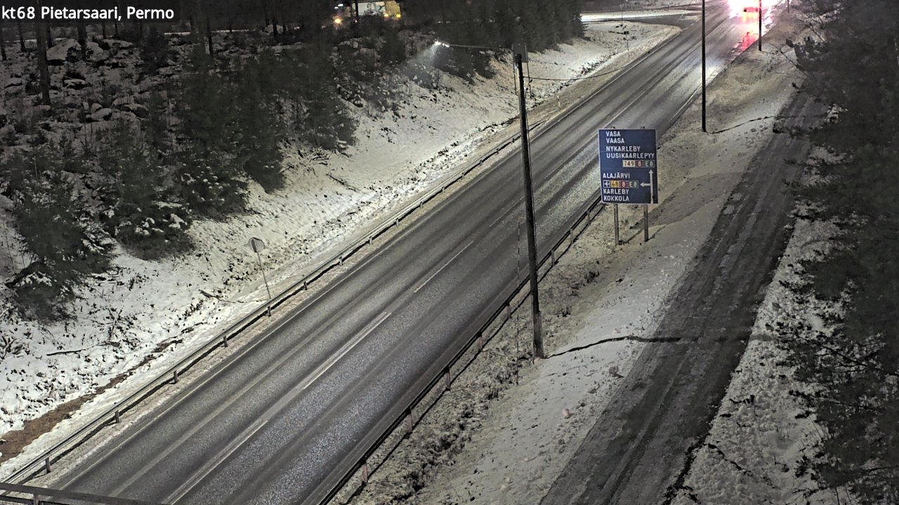 Weather Camera Image Road 68 Pietarsaari, Permo, Pietarsaari, Pohjanmaa