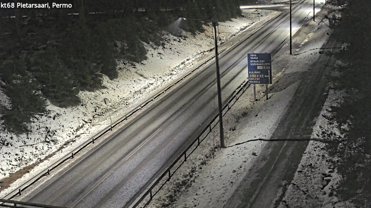 Weather Camera Image Road 68 Pietarsaari, Permo, Pietarsaari, Pohjanmaa