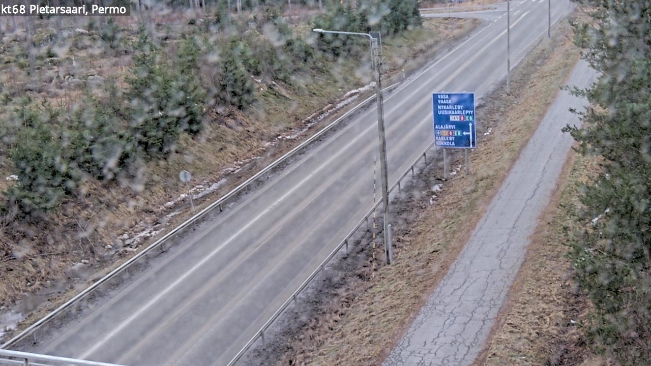 Weather Camera Image Väg 68 Jakobstad, Permo, Pietarsaari, Pohjanmaa