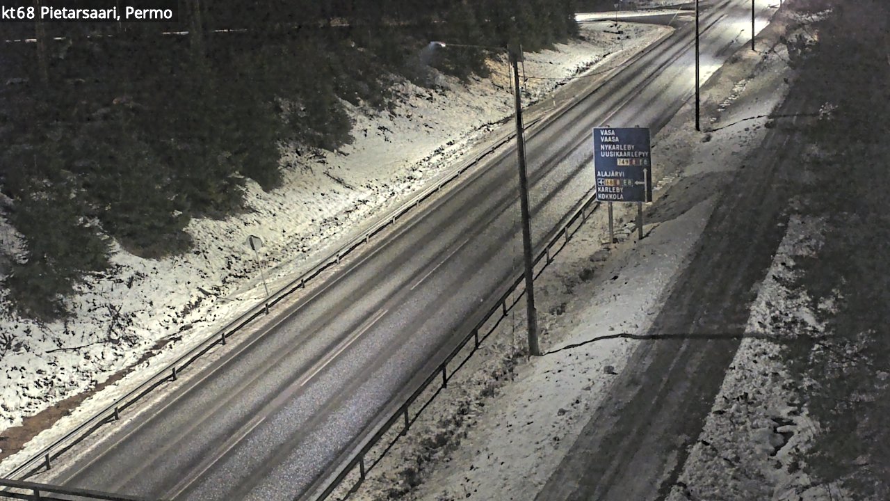 Weather Camera Image Road 68 Pietarsaari, Permo, Pietarsaari, Pohjanmaa