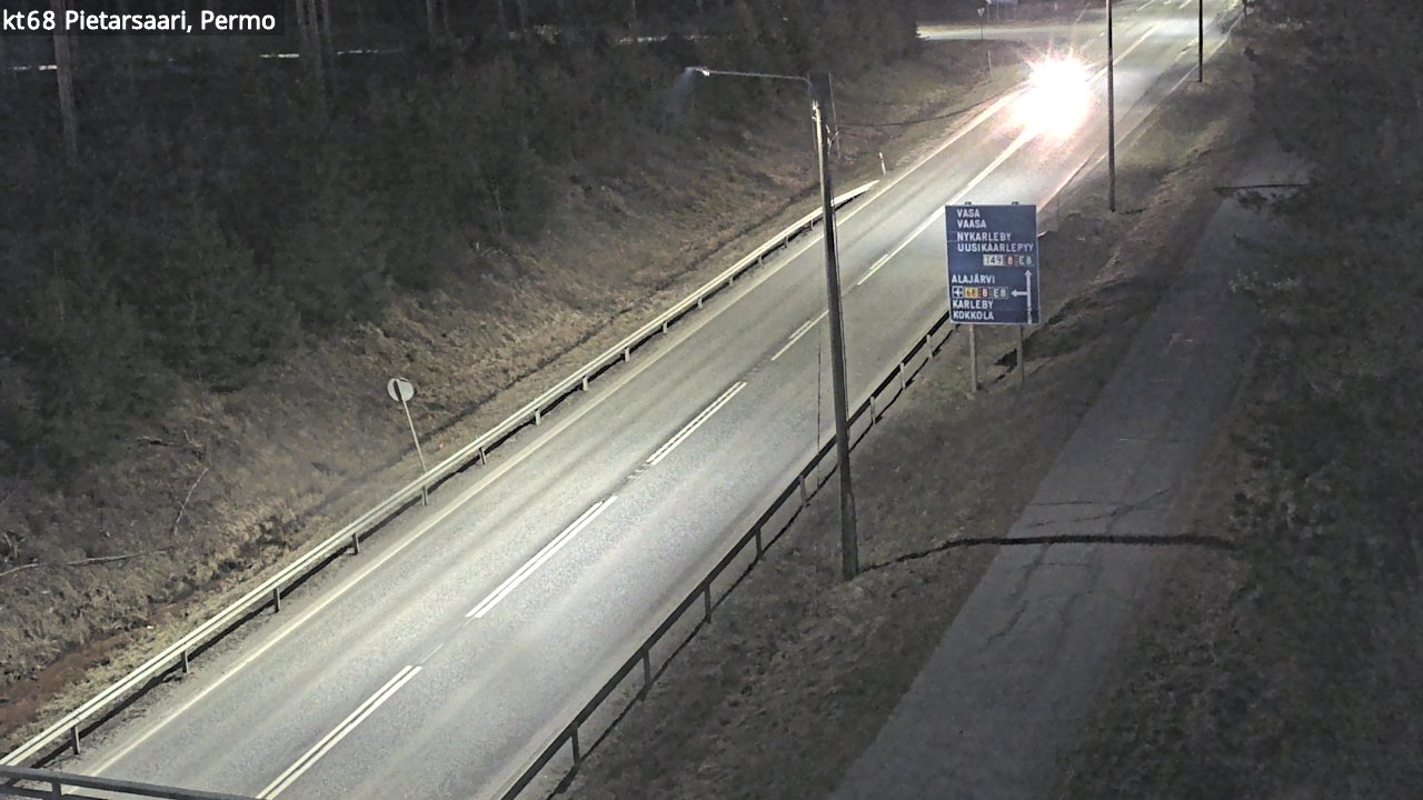 Weather Camera Image Road 68 Pietarsaari, Permo, Pietarsaari, Pohjanmaa