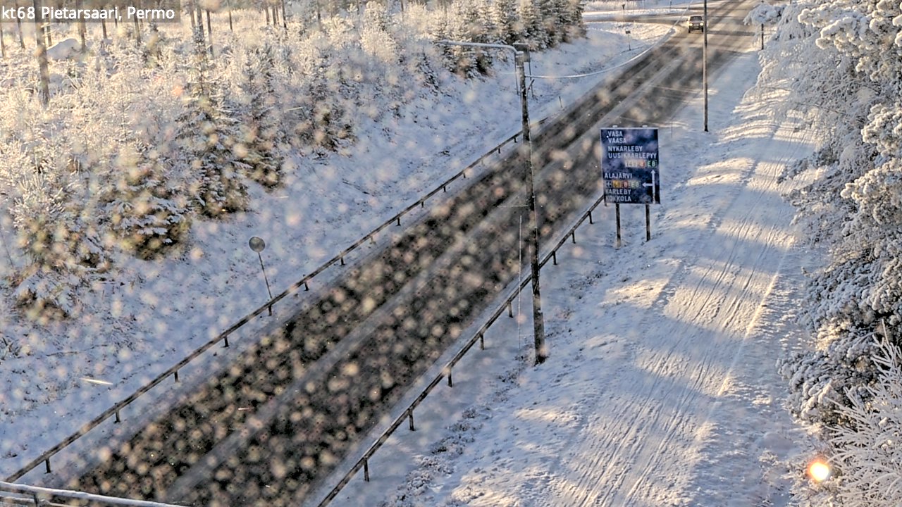 Weather Camera Image Road 68 Pietarsaari, Permo, Pietarsaari, Pohjanmaa