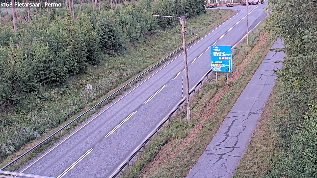 Weather Camera Image Road 68 Pietarsaari, Permo, Pietarsaari, Pohjanmaa