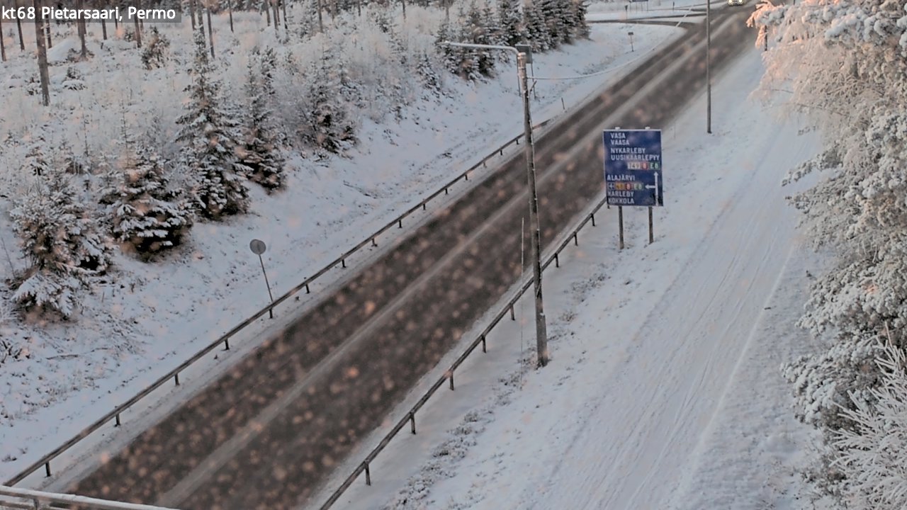 Weather Camera Image Road 68 Pietarsaari, Permo, Pietarsaari, Pohjanmaa