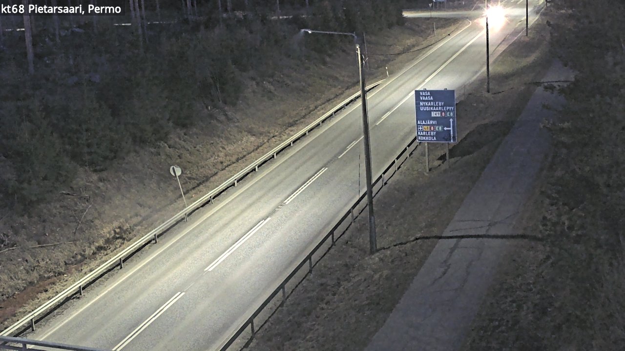 Weather Camera Image Road 68 Pietarsaari, Permo, Pietarsaari, Pohjanmaa