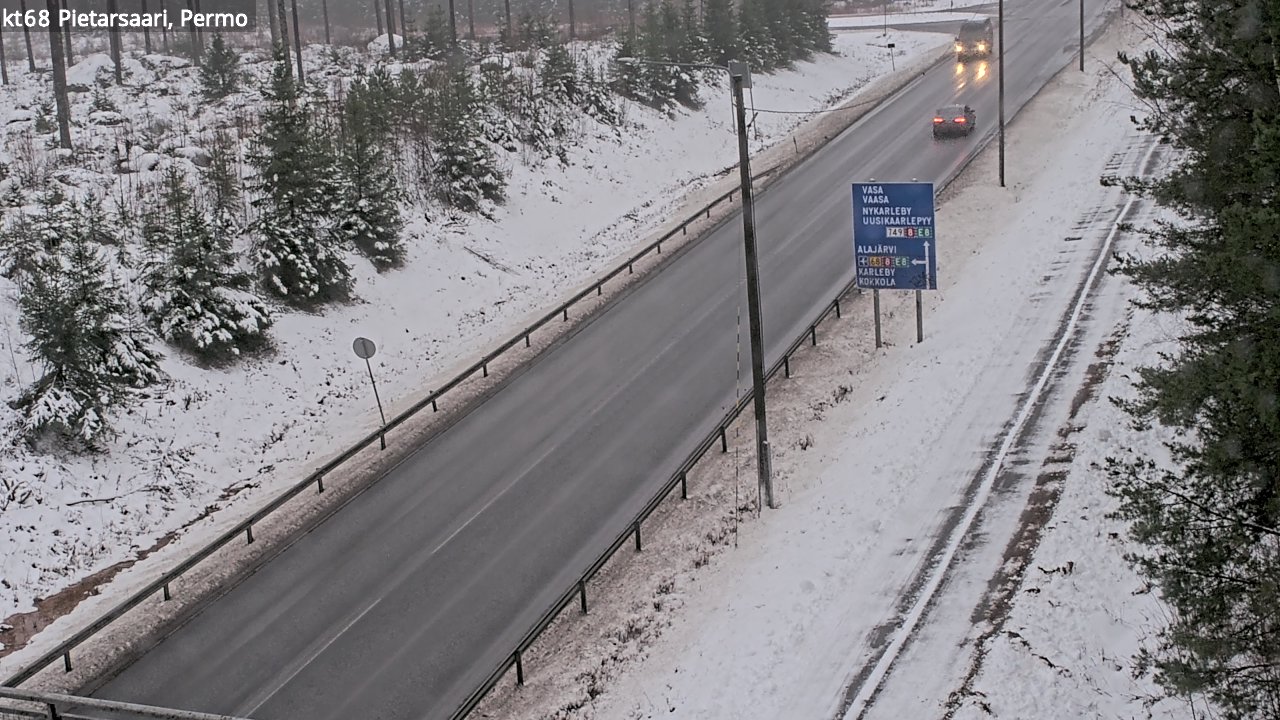 Weather Camera Image Road 68 Pietarsaari, Permo, Pietarsaari, Pohjanmaa