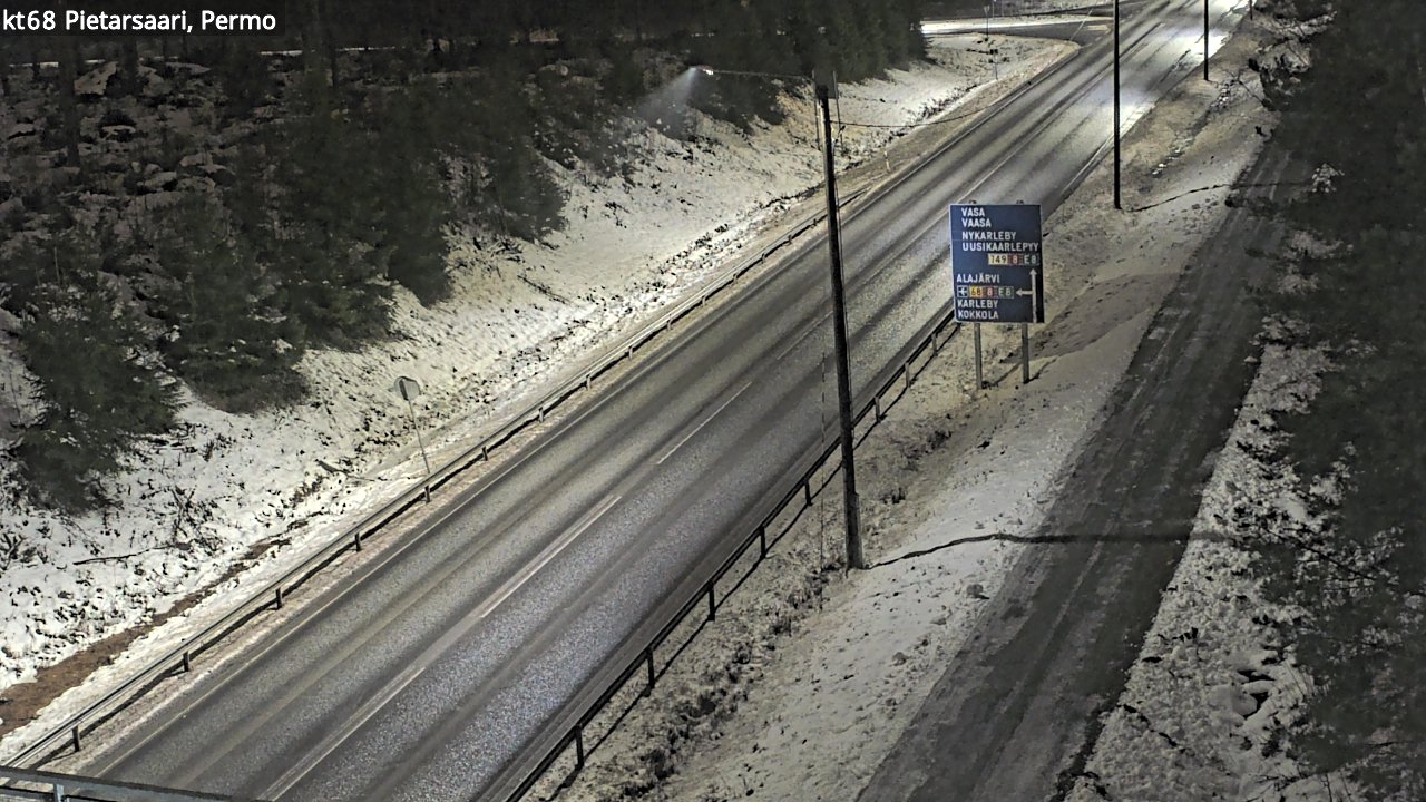Weather Camera Image Road 68 Pietarsaari, Permo, Pietarsaari, Pohjanmaa
