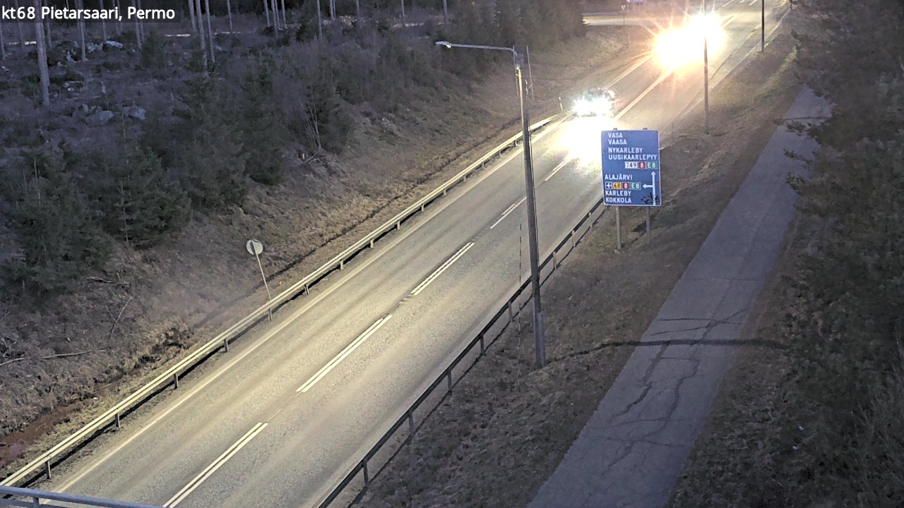 Weather Camera Image Road 68 Pietarsaari, Permo, Pietarsaari, Pohjanmaa