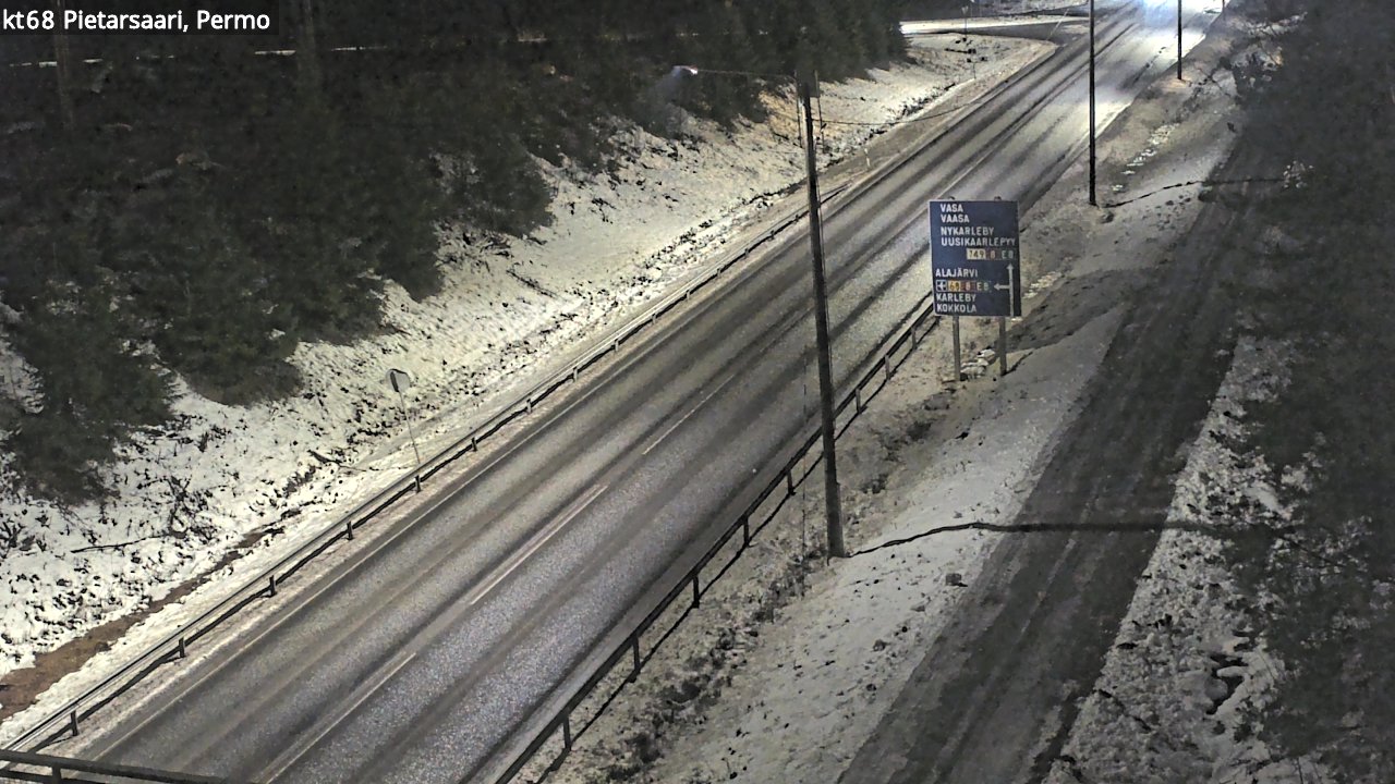 Weather Camera Image Road 68 Pietarsaari, Permo, Pietarsaari, Pohjanmaa