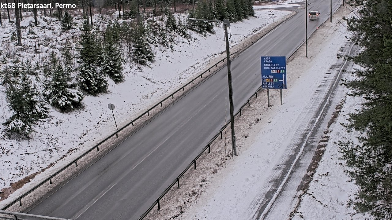 Weather Camera Image Road 68 Pietarsaari, Permo, Pietarsaari, Pohjanmaa