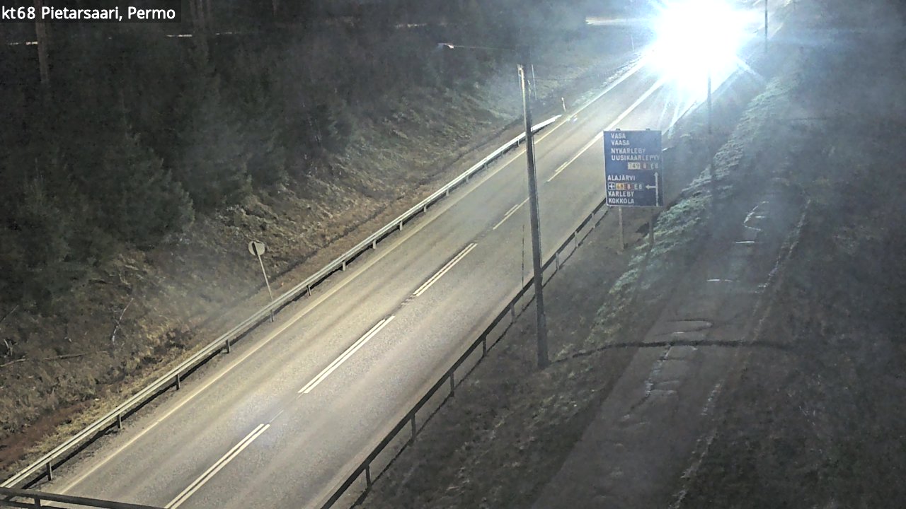 Weather Camera Image Road 68 Pietarsaari, Permo, Pietarsaari, Pohjanmaa