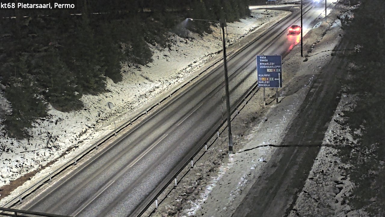 Weather Camera Image Road 68 Pietarsaari, Permo, Pietarsaari, Pohjanmaa