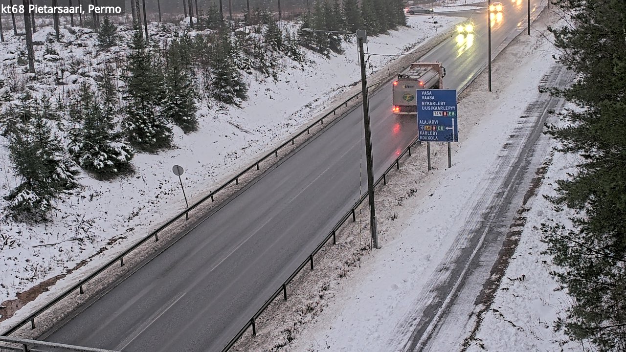 Weather Camera Image Road 68 Pietarsaari, Permo, Pietarsaari, Pohjanmaa