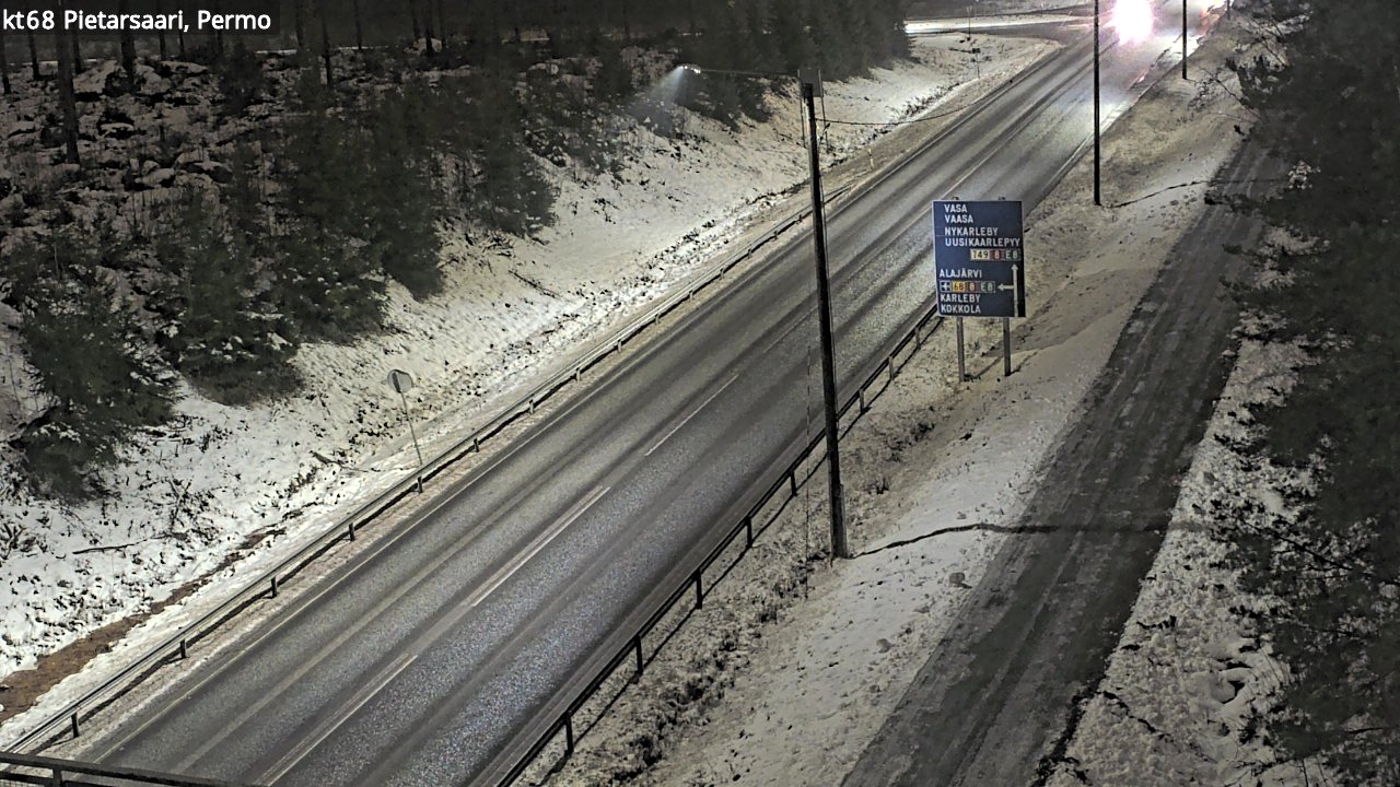 Weather Camera Image Road 68 Pietarsaari, Permo, Pietarsaari, Pohjanmaa