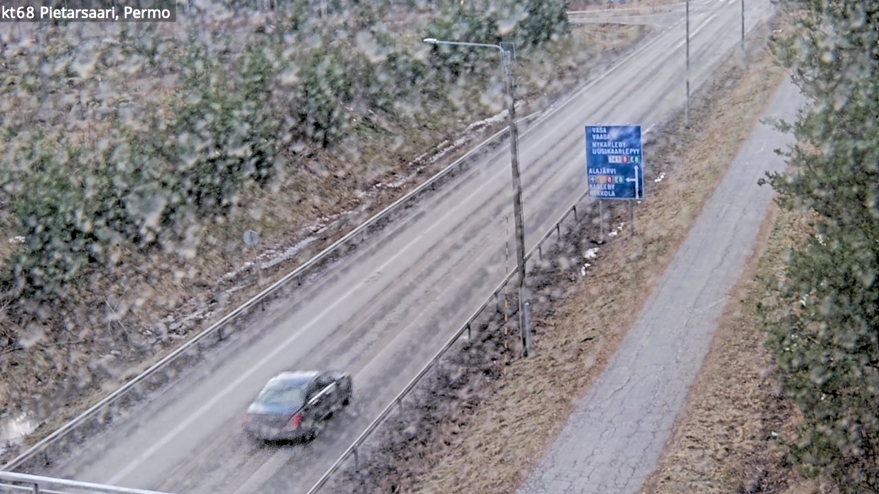 Weather Camera Image Väg 68 Jakobstad, Permo, Pietarsaari, Pohjanmaa