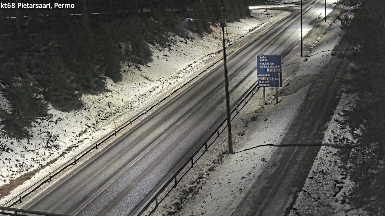 Weather Camera Image Road 68 Pietarsaari, Permo, Pietarsaari, Pohjanmaa