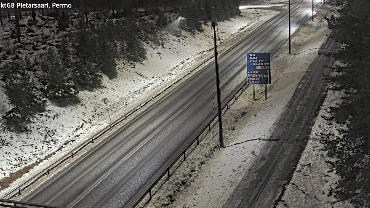 Weather Camera Image Road 68 Pietarsaari, Permo, Pietarsaari, Pohjanmaa