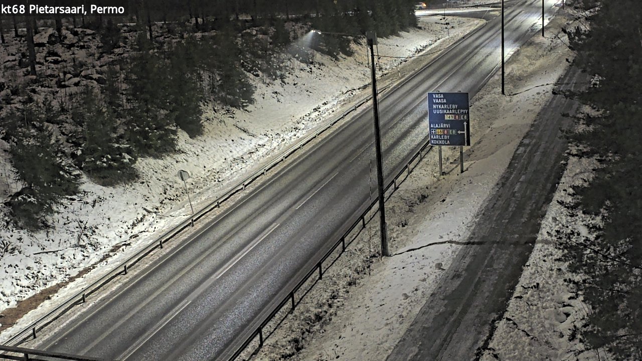 Weather Camera Image Road 68 Pietarsaari, Permo, Pietarsaari, Pohjanmaa