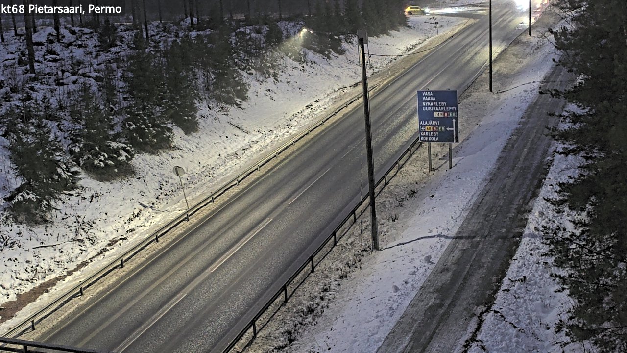 Weather Camera Image Road 68 Pietarsaari, Permo, Pietarsaari, Pohjanmaa