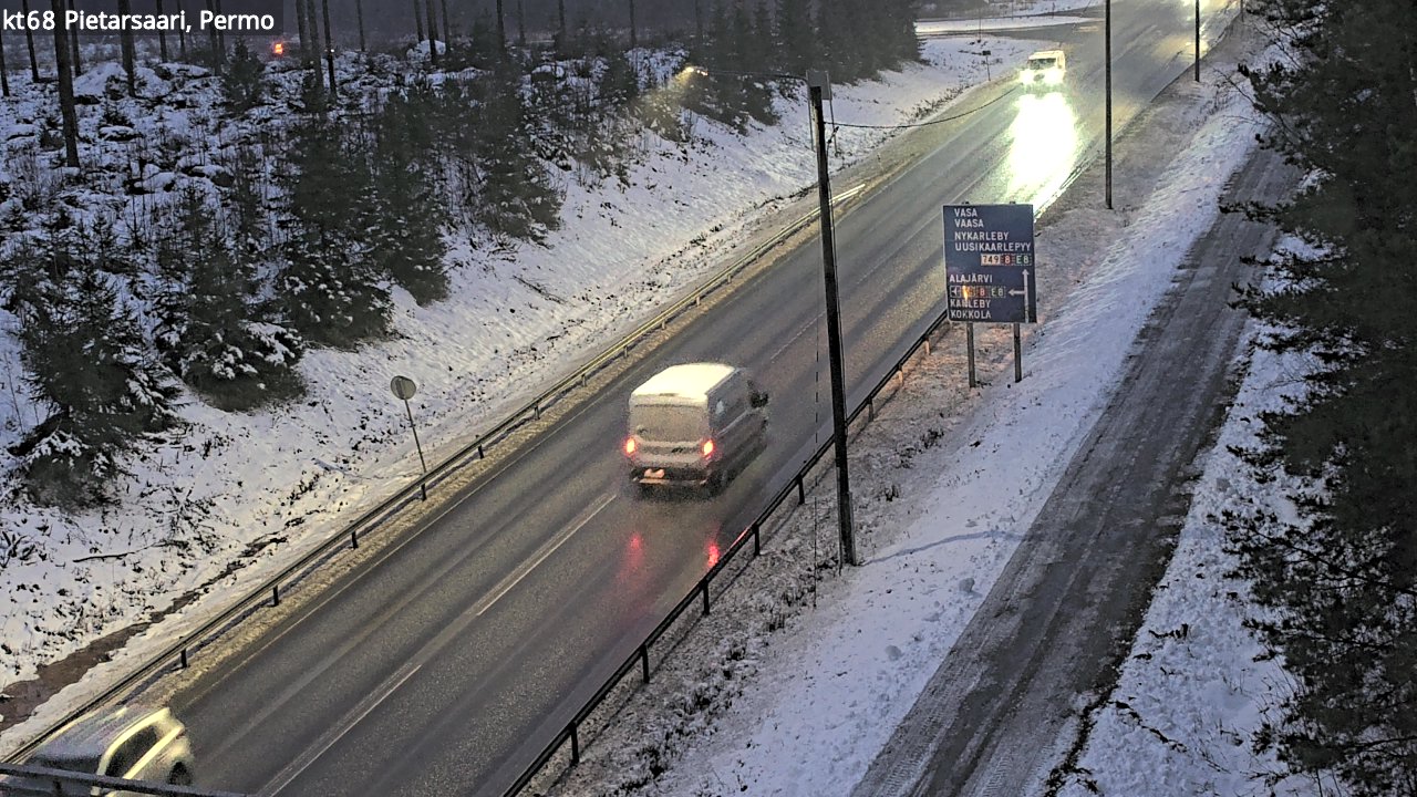 Weather Camera Image Road 68 Pietarsaari, Permo, Pietarsaari, Pohjanmaa
