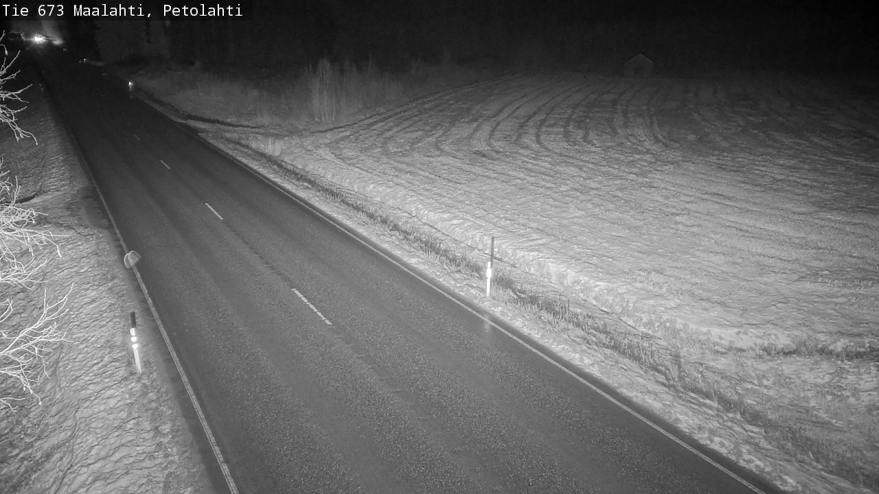 Weather Camera Image Väg 673 Malax, Petalax, Maalahti, Pohjanmaa