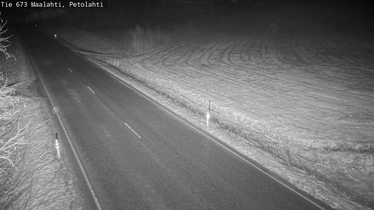 Weather Camera Image Väg 673 Malax, Petalax, Maalahti, Pohjanmaa
