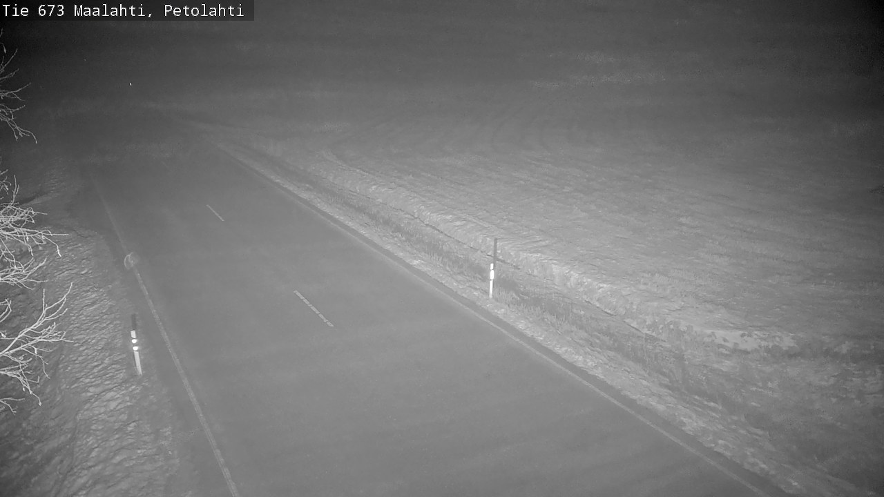 Weather Camera Image Väg 673 Malax, Petalax, Maalahti, Pohjanmaa