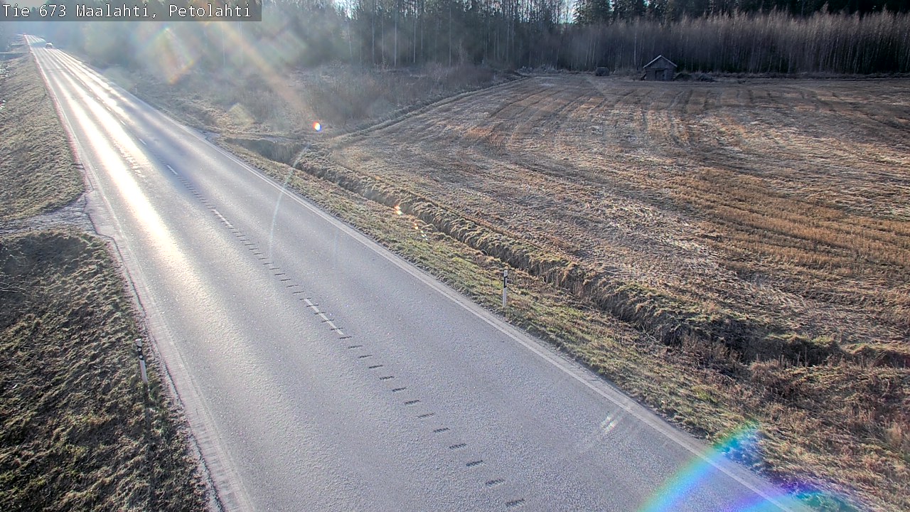 Weather Camera Image Väg 673 Malax, Petalax, Maalahti, Pohjanmaa