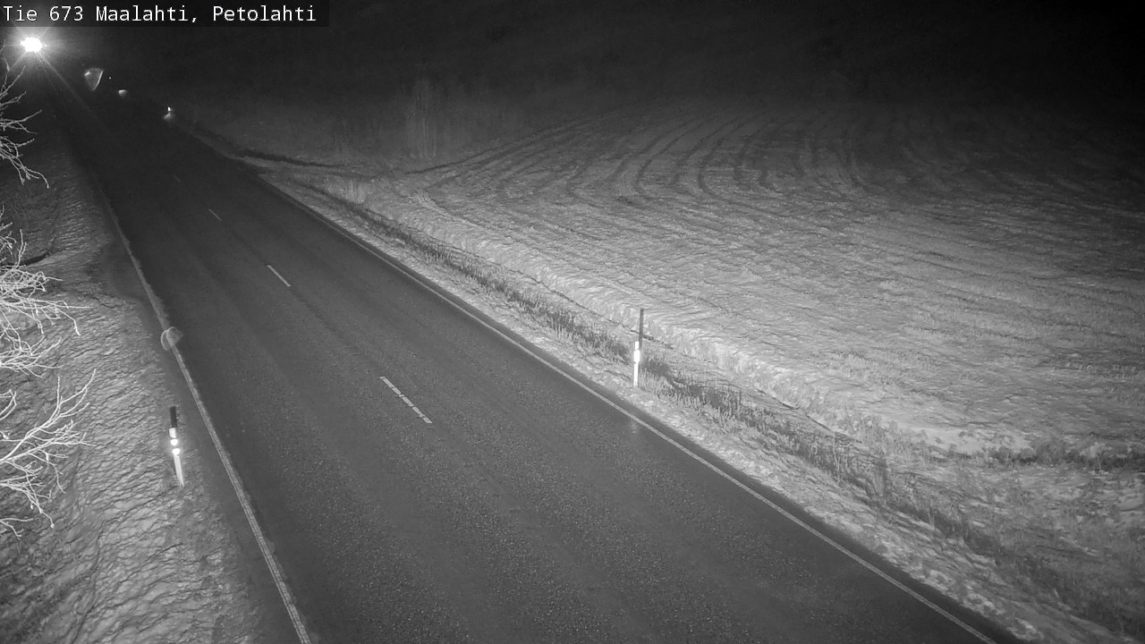 Weather Camera Image Väg 673 Malax, Petalax, Maalahti, Pohjanmaa