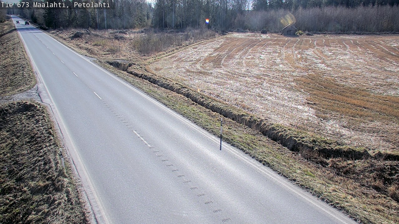Weather Camera Image Väg 673 Malax, Petalax, Maalahti, Pohjanmaa