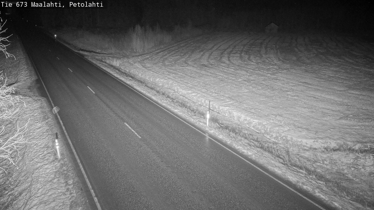 Weather Camera Image Väg 673 Malax, Petalax, Maalahti, Pohjanmaa