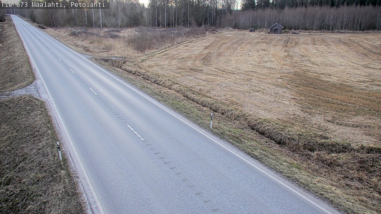 Weather Camera Image Väg 673 Malax, Petalax, Maalahti, Pohjanmaa