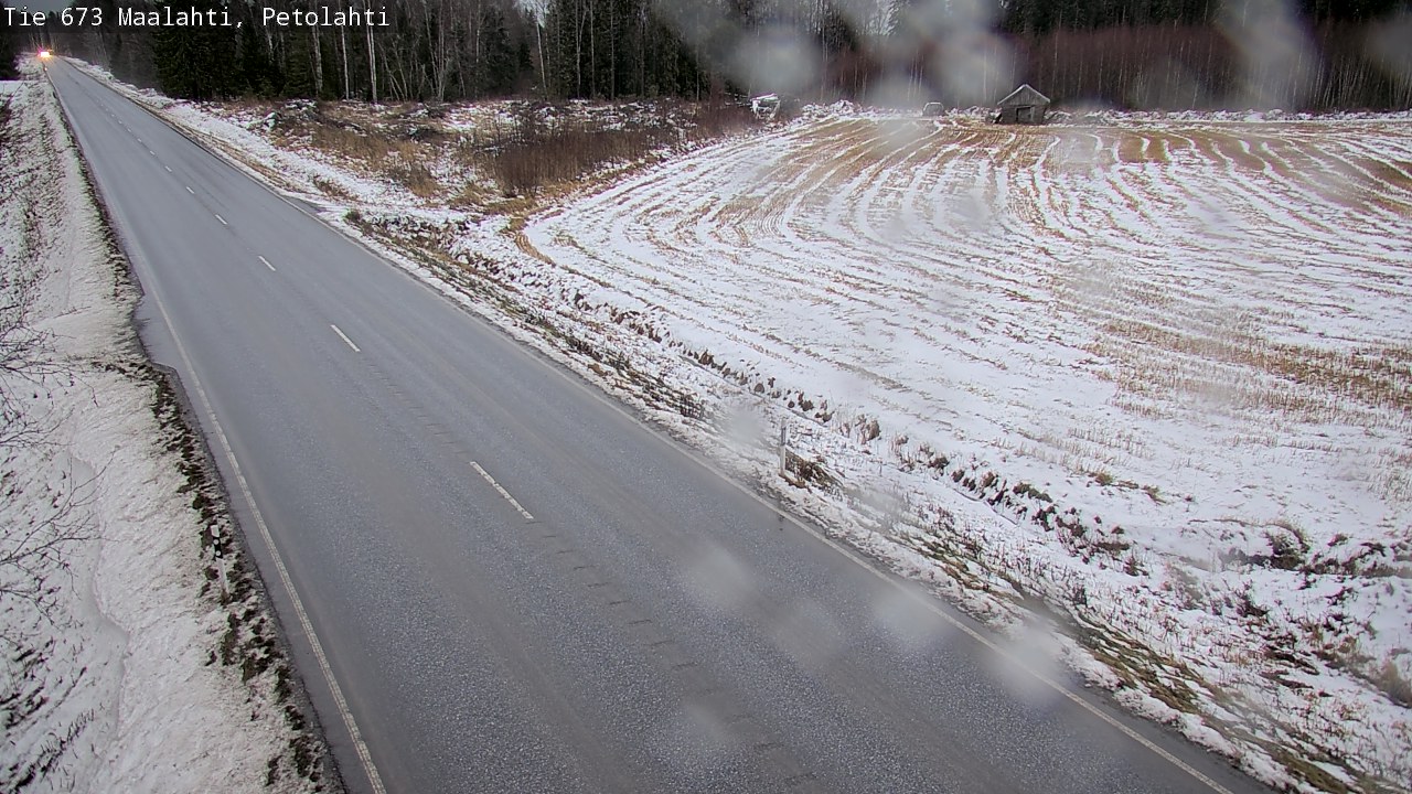 Weather Camera Image Väg 673 Malax, Petalax, Maalahti, Pohjanmaa