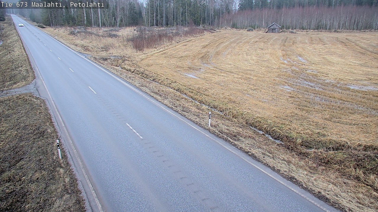 Weather Camera Image Väg 673 Malax, Petalax, Maalahti, Pohjanmaa