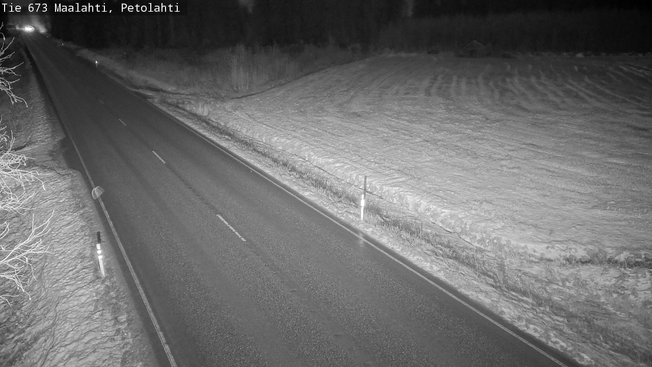 Weather Camera Image Väg 673 Malax, Petalax, Maalahti, Pohjanmaa