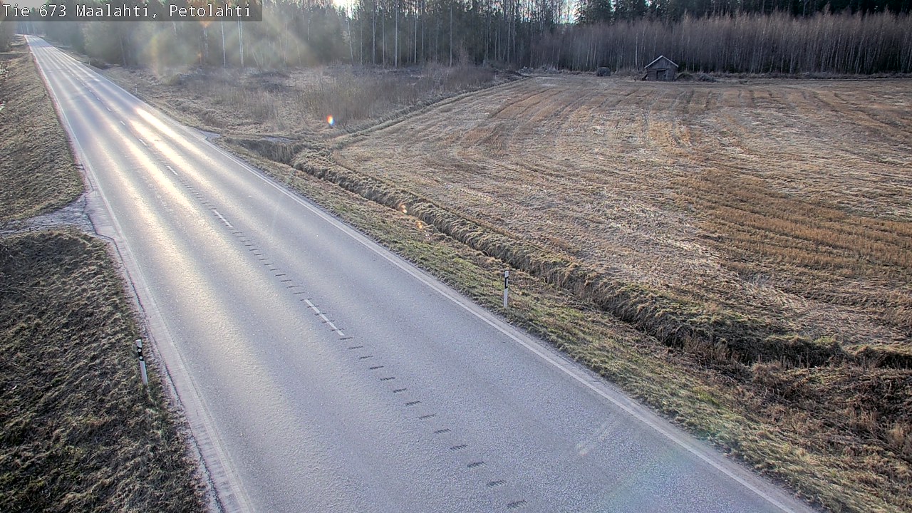 Weather Camera Image Väg 673 Malax, Petalax, Maalahti, Pohjanmaa