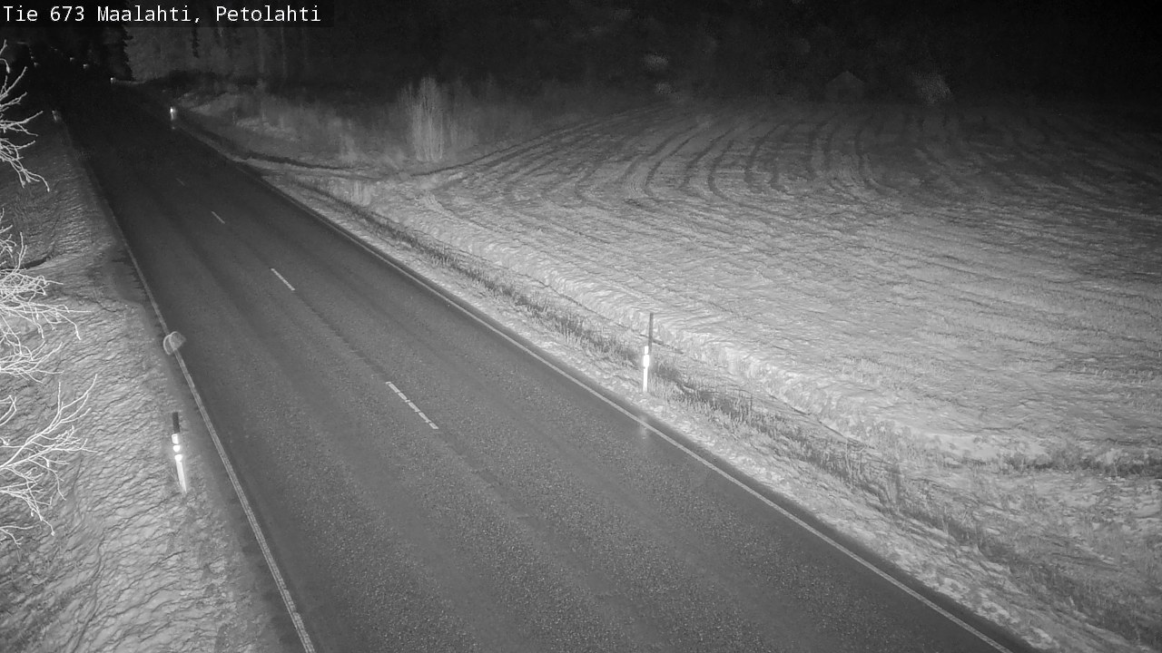 Weather Camera Image Väg 673 Malax, Petalax, Maalahti, Pohjanmaa
