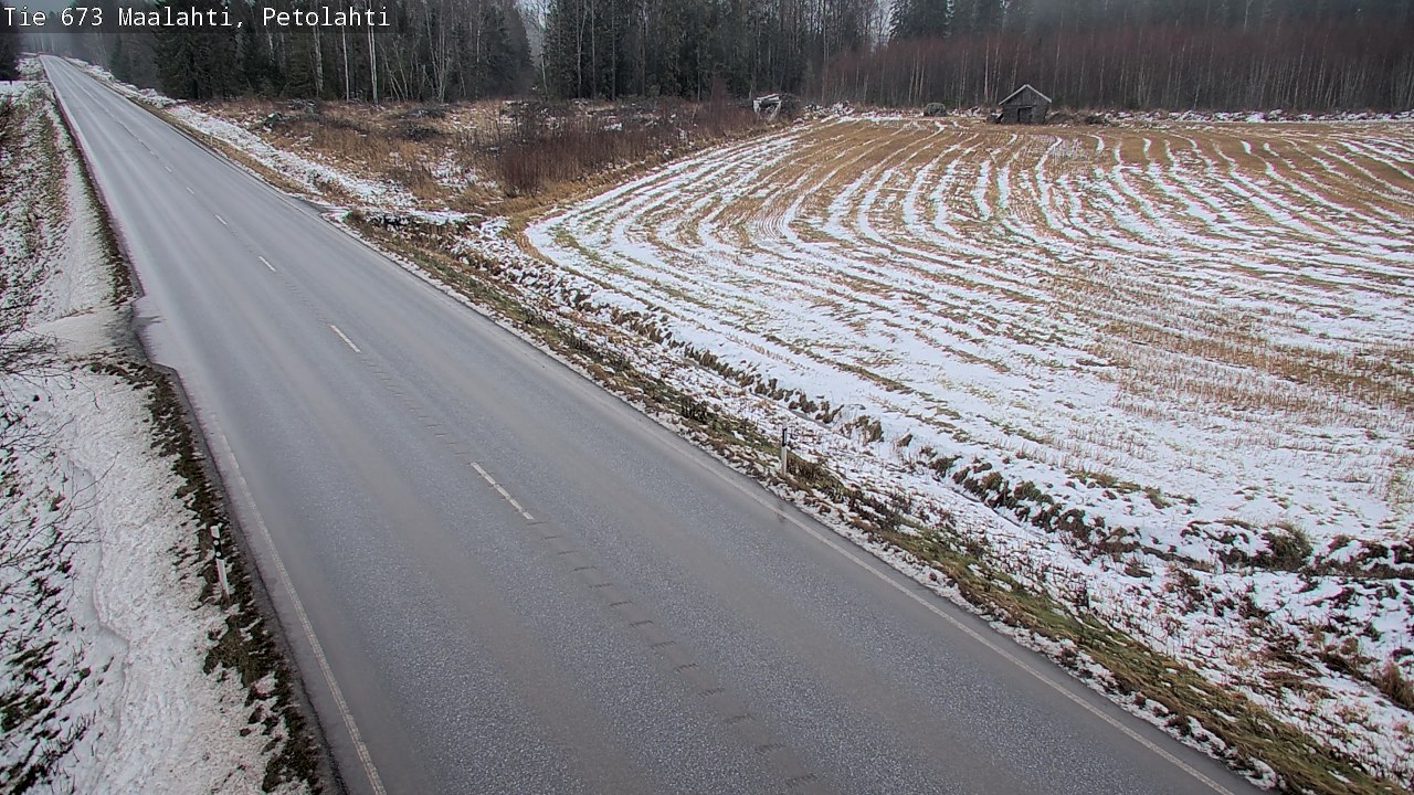 Weather Camera Image Väg 673 Malax, Petalax, Maalahti, Pohjanmaa