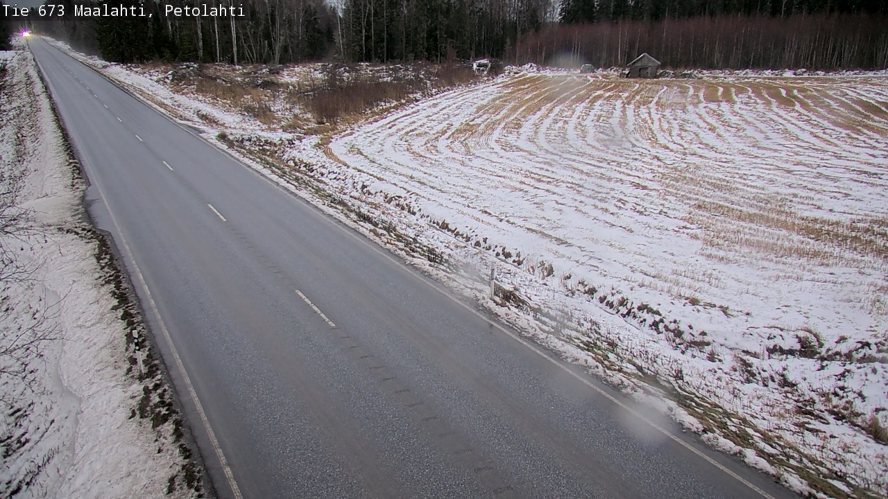 Weather Camera Image Väg 673 Malax, Petalax, Maalahti, Pohjanmaa